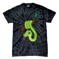 Green Snake On Branch Reptiles Kids Snakes Tie-Dye T-Shirt