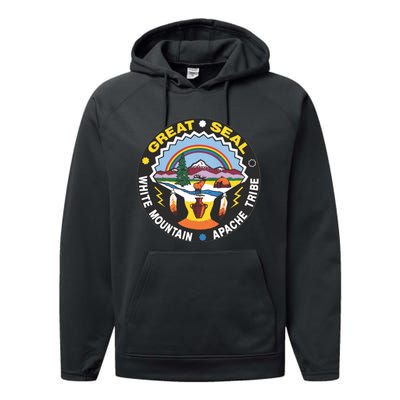 Great Seal Of The White Mountain Performance Fleece Hoodie