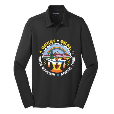 Great Seal Of The White Mountain Silk Touch Performance Long Sleeve Polo