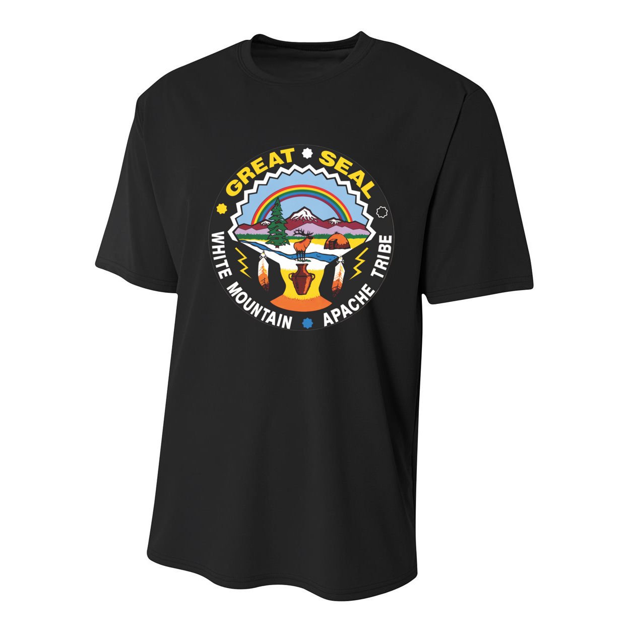 Great Seal Of The White Mountain Youth Performance Sprint T-Shirt