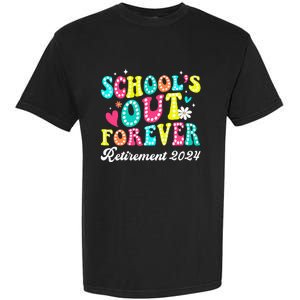 Groovy SchoolS Out Forever Retirement 2024 Garment-Dyed Heavyweight T-Shirt