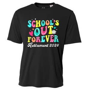 Groovy SchoolS Out Forever Retirement 2024 Cooling Performance Crew T-Shirt