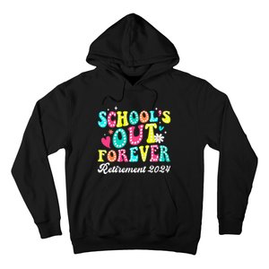 Groovy SchoolS Out Forever Retirement 2024 Hoodie