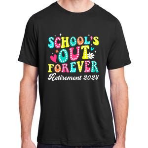 Groovy SchoolS Out Forever Retirement 2024 Adult ChromaSoft Performance T-Shirt