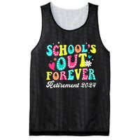 Groovy SchoolS Out Forever Retirement 2024 Mesh Reversible Basketball Jersey Tank