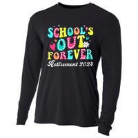 Groovy SchoolS Out Forever Retirement 2024 Cooling Performance Long Sleeve Crew