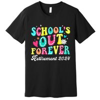 Groovy SchoolS Out Forever Retirement 2024 Premium T-Shirt