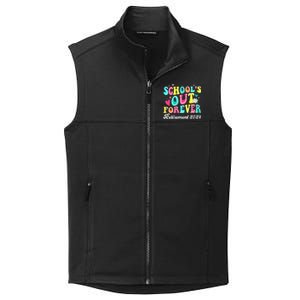 Groovy SchoolS Out Forever Retirement 2024 Collective Smooth Fleece Vest