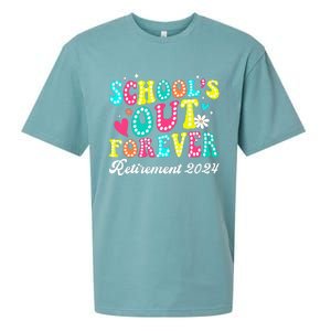 Groovy SchoolS Out Forever Retirement 2024 Sueded Cloud Jersey T-Shirt