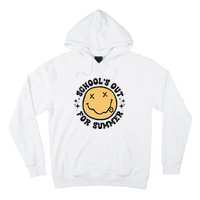 Groovy Schools Out For Summer Smile Face Last Day Of School Hoodie