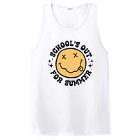 Groovy Schools Out For Summer Smile Face Last Day Of School PosiCharge Competitor Tank