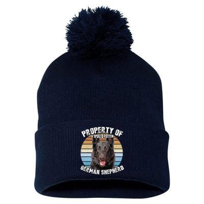 German Shepherd Owner Lover Property Of Gift Cute Dog Pom Pom 12in Knit Beanie