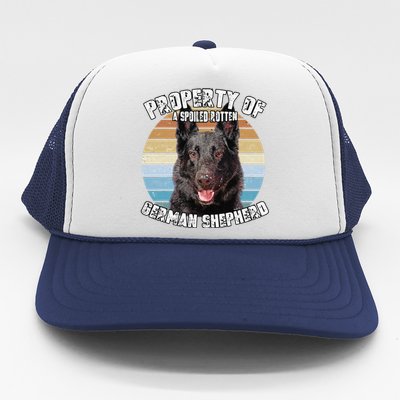 German Shepherd Owner Lover Property Of Gift Cute Dog Trucker Hat