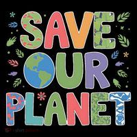 Groovy Save Our Planet Enviroment Earth Day Impact Tech Backpack