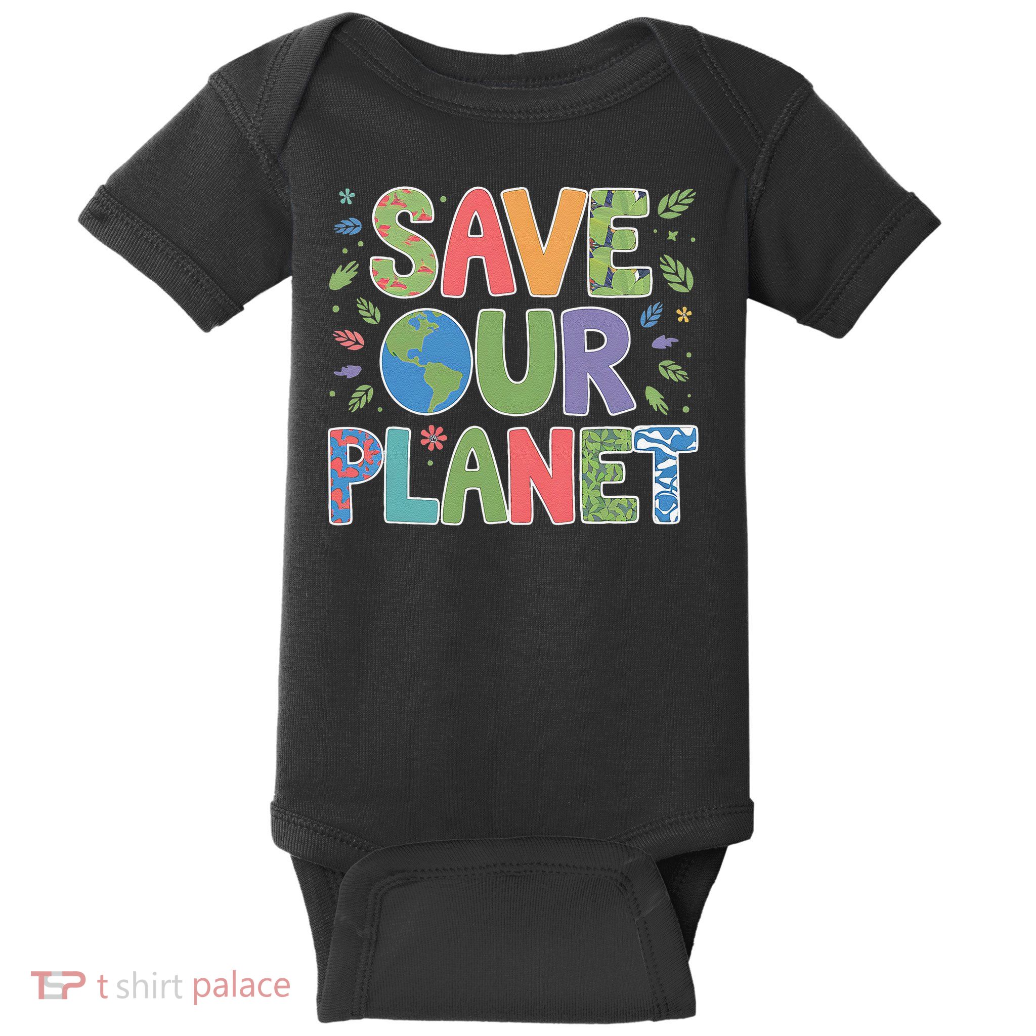 Groovy Save Our Planet Enviroment Earth Day Baby Bodysuit