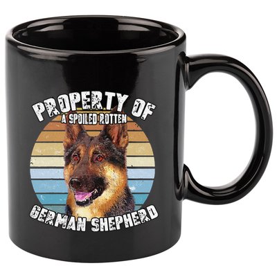 German Shepherd Owner Lover Property Of Gift Love Cute Dog 11oz C Handle Ceramic Mug