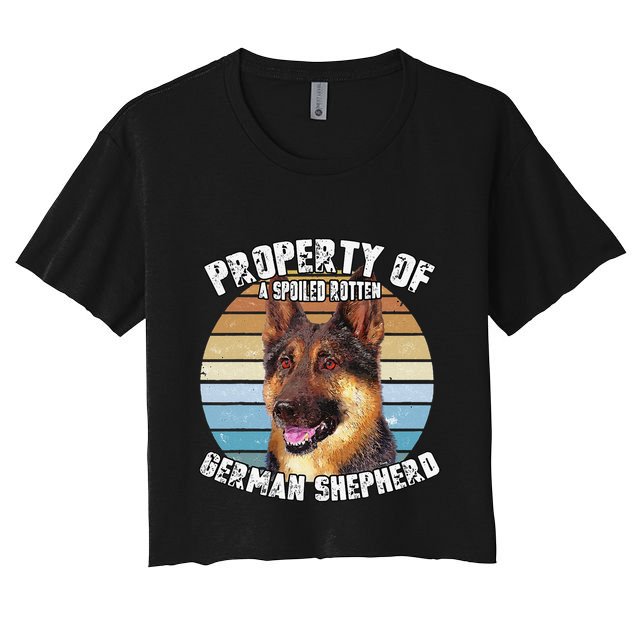 German Shepherd Owner Lover Property Of Gift Love Cute Dog Crop Top