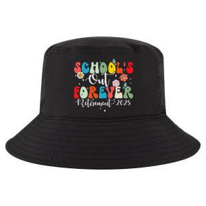 Groovy SchoolS Out Forever Retirement 2025 Retired Teacher Cool Comfort Performance Bucket Hat