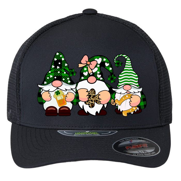 Gnomes St Patrick's Day Flexfit Unipanel Trucker Cap