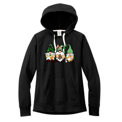 Gnomes St Patrick's Day Women's Fleece Hoodie