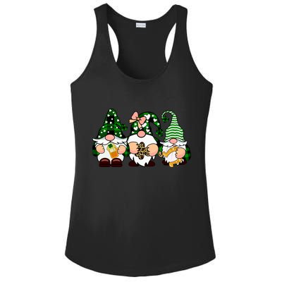 Gnomes St Patrick's Day Ladies PosiCharge Competitor Racerback Tank