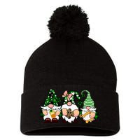 Gnomes St Patrick's Day Pom Pom 12in Knit Beanie