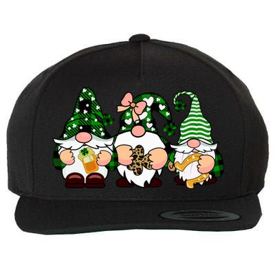 Gnomes St Patrick's Day Wool Snapback Cap