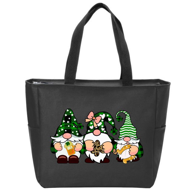 Gnomes St Patrick's Day Zip Tote Bag