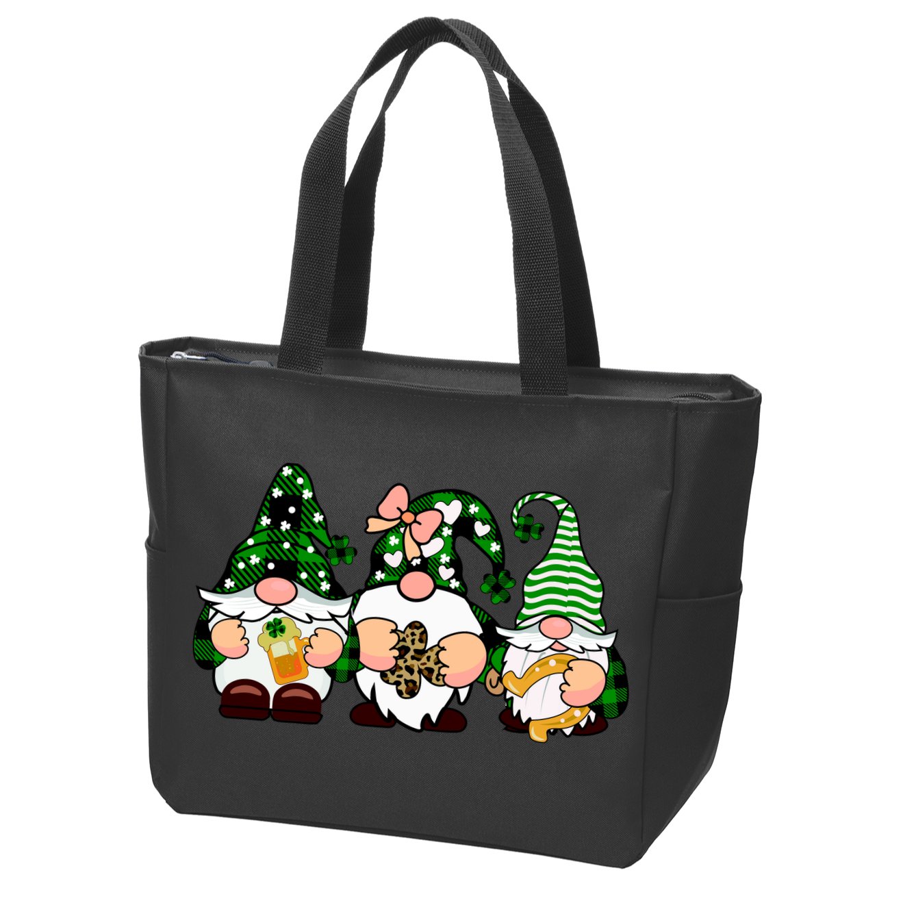 Gnomes St Patrick's Day Zip Tote Bag