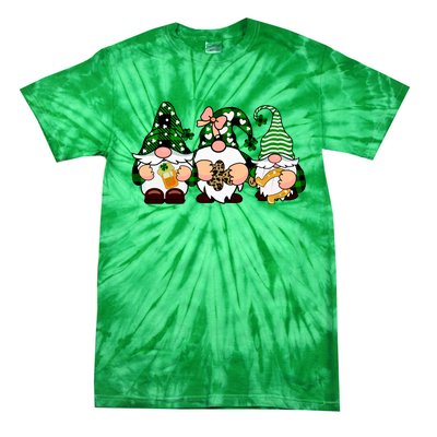 Gnomes St Patrick's Day Tie-Dye T-Shirt