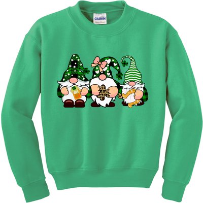 Gnomes St Patrick's Day Kids Sweatshirt
