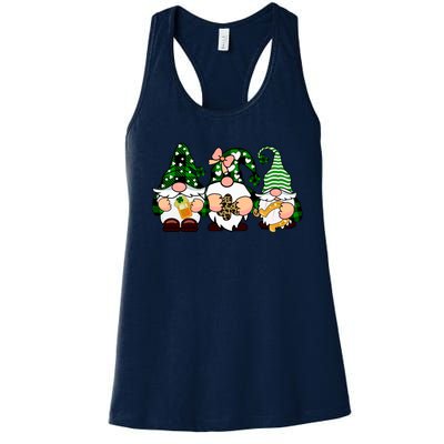 Gnomes St Patrick's Day Women's Racerback Tank