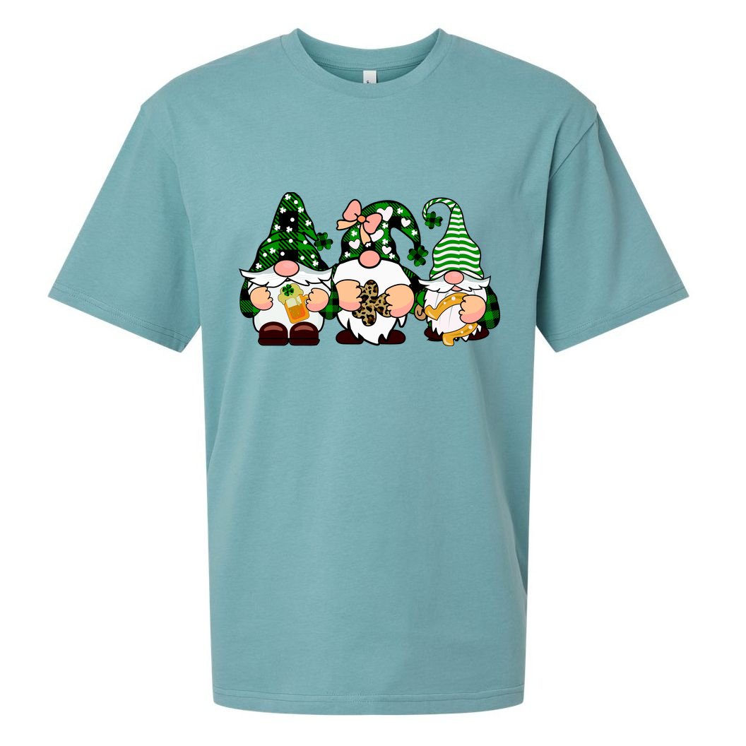 Gnomes St Patrick's Day Sueded Cloud Jersey T-Shirt