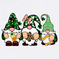 Gnomes St Patrick's Day Garment-Dyed Sweatshirt