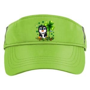 Girls St Patricks Day Gift For Penguin Kids Green Shamrock Women Gift Adult Drive Performance Visor