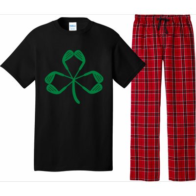 Golf St Patricks Day St Paddys Day Shamrock Irish Gift Pajama Set