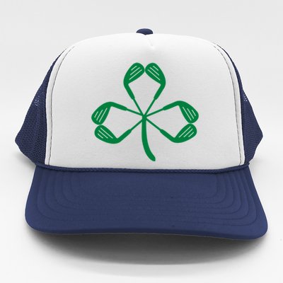 Golf St Patricks Day St Paddys Day Shamrock Irish Gift Trucker Hat