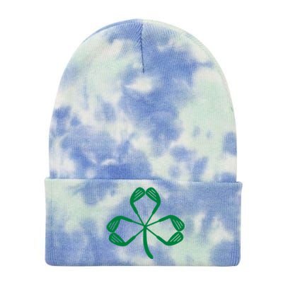 Golf St Patricks Day St Paddys Day Shamrock Irish Gift Tie Dye 12in Knit Beanie