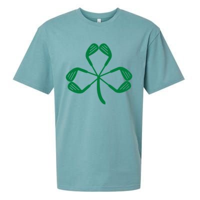 Golf St Patricks Day St Paddys Day Shamrock Irish Gift Sueded Cloud Jersey T-Shirt