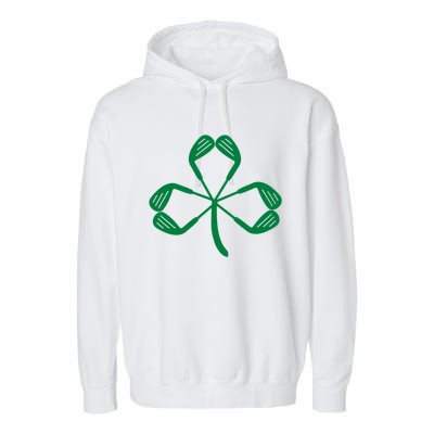 Golf St Patricks Day St Paddys Day Shamrock Irish Gift Garment-Dyed Fleece Hoodie