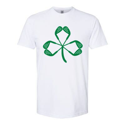 Golf St Patricks Day St Paddys Day Shamrock Irish Gift Softstyle CVC T-Shirt