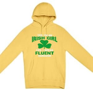 Green Saint Patricks Day St pattys Irish Shamrock Leprechaun Premium Pullover Hoodie