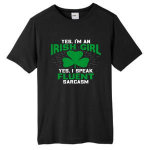 Green Saint Patricks Day St pattys Irish Shamrock Leprechaun Tall Fusion ChromaSoft Performance T-Shirt