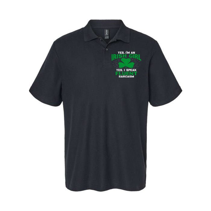 Green Saint Patricks Day St pattys Irish Shamrock Leprechaun Softstyle Adult Sport Polo