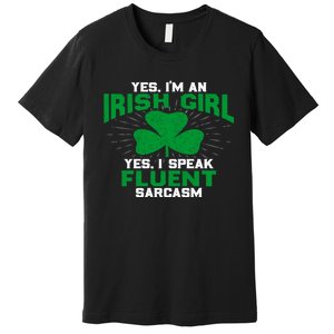 Green Saint Patricks Day St pattys Irish Shamrock Leprechaun Premium T-Shirt