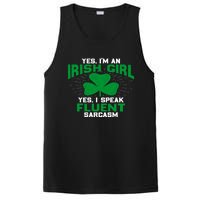 Green Saint Patricks Day St pattys Irish Shamrock Leprechaun PosiCharge Competitor Tank