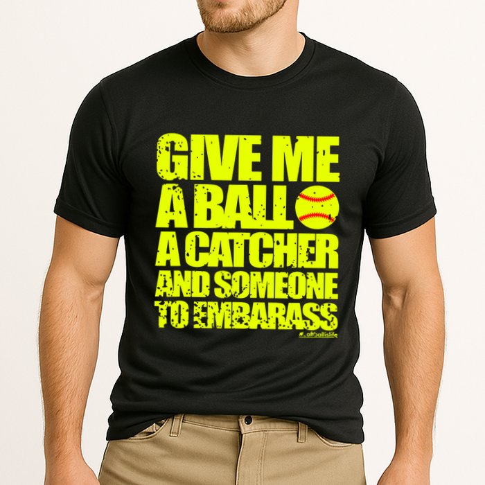 Girl Softball Pitcher Funny Cooling Performance Crew T-Shirt