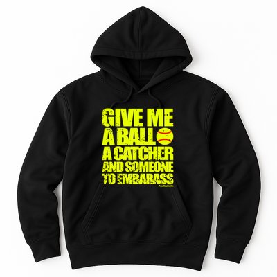 Girl Softball Pitcher Funny Hoodie