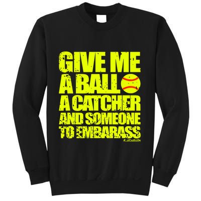 Girl Softball Pitcher Funny Sweatshirt