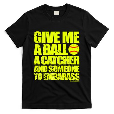 Girl Softball Pitcher Funny T-Shirt